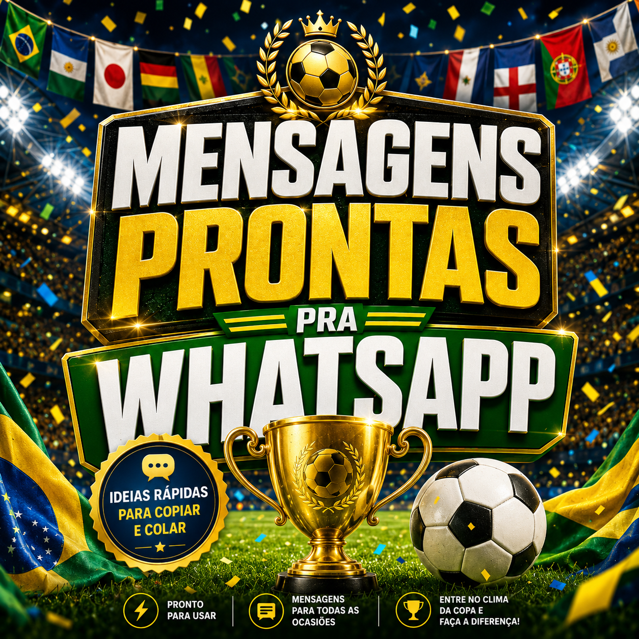 Mensagens prontas pra WhatsApp