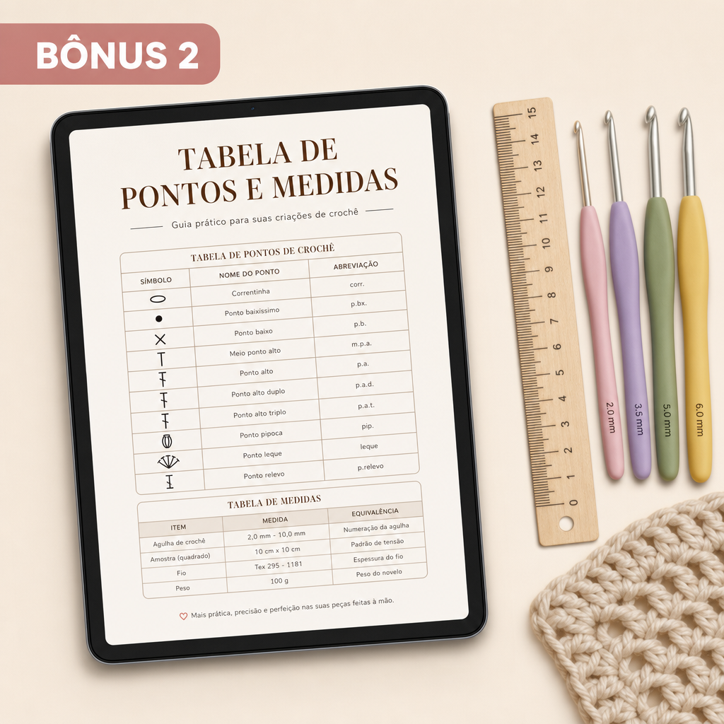 Tabela de Pontos e Medidas