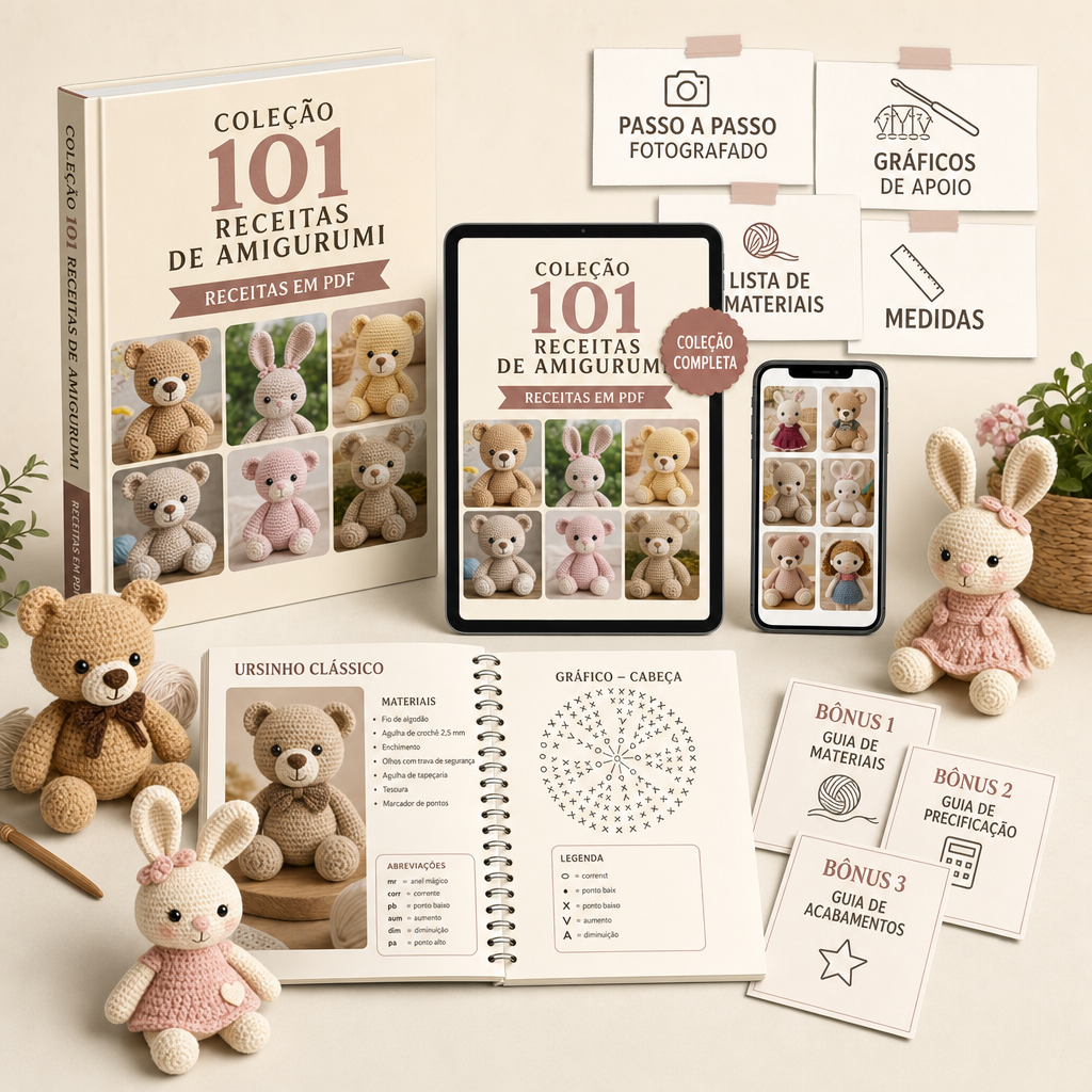Coleção 101 Receitas de Amigurumi