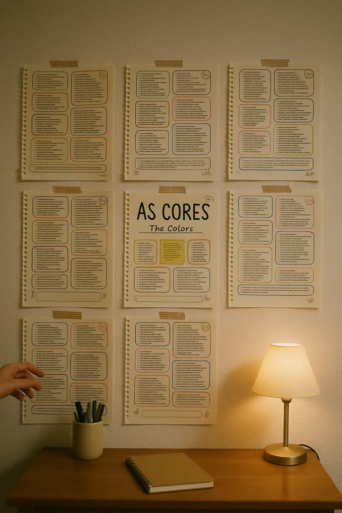 Aluno usando os mapas mentais