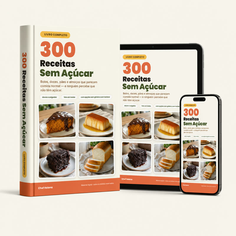 Livro 300 Receitas Sem Açúcar