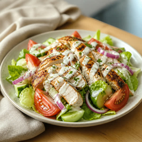 Salada de frango